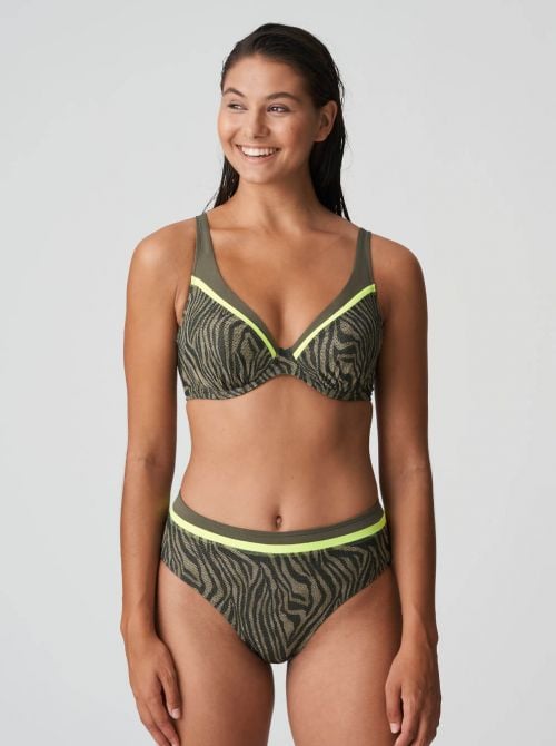 Atuona padded triangle for bikini, fluo jungle