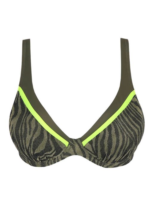 Atuona triangolo imbottito per bikini,  fluo jungle