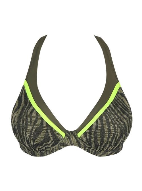 Atuona triangolo imbottito per bikini,  fluo jungle