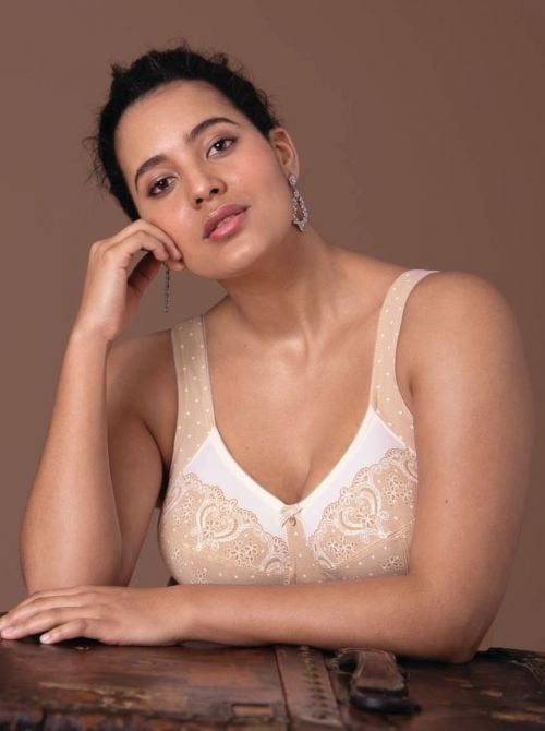 Belvedere free wired bra, natural