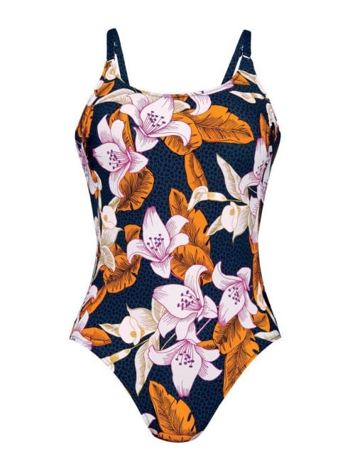 Estelle costume intero, vintage blue ROSA FAIA BEACHWEAR