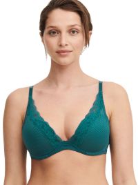 Brooklyn  underwired moulded bra, orient green