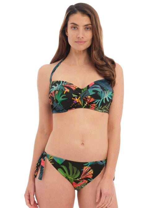 Monteverde Slip with side laces, floral pattern FANTASIE SWIM