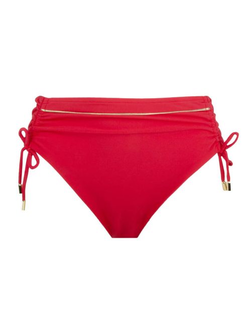 Plaisir Regate adjustable bikini bottom, rouge hibiscus LISE CHARMEL
