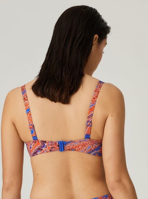 Casablanca balconcino imbottito per bikini, blue spice