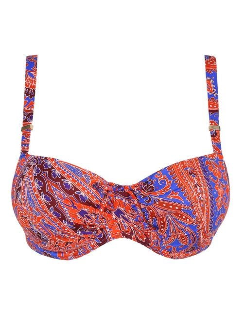 Casablanca balconcino imbottito per bikini, blue spice