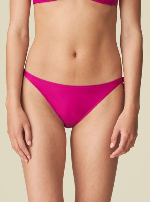 Aurelie bikini bottoms with laces, wild rose