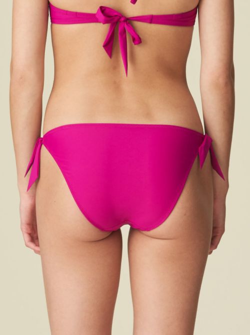 Aurelie bikini bottoms with laces, wild rose