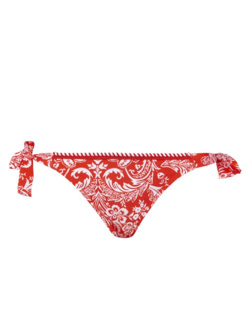 La Bandana slip per bikini con laccetti, rouge