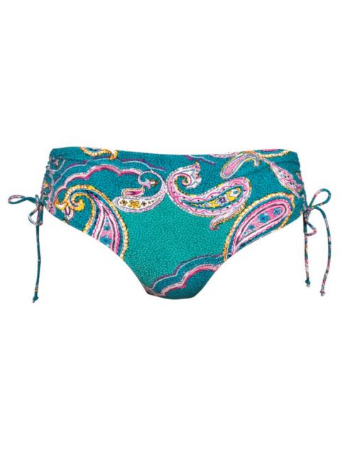 Ive Bottom Slip per bikini con lacetti laterali, petrolio ROSA FAIA BEACHWEAR