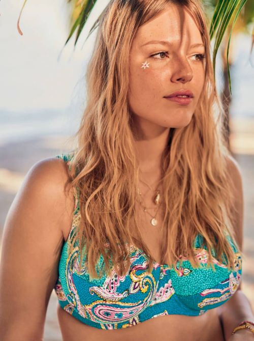 Sibel Reggiseno per Bikini, petrolio ROSA FAIA BEACHWEAR