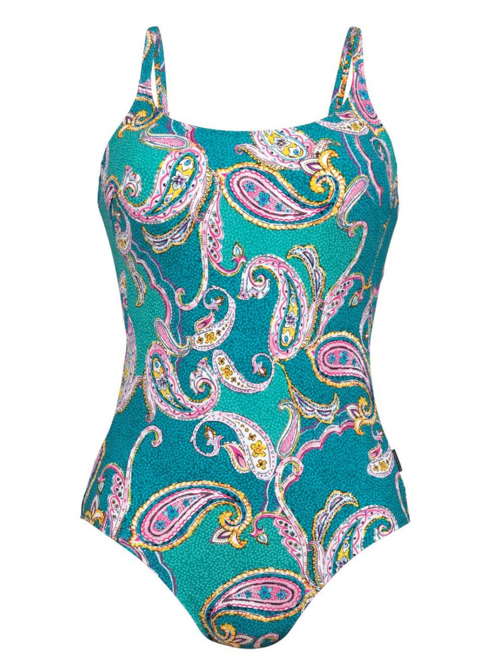 Hanna Nikole Costume Intero Snellente Donna - Modello Con Volant E Taglie Forti Ideale Per Mare E Piscina 1294556