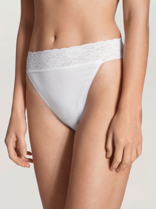 21904 Slip Tanga, bianco