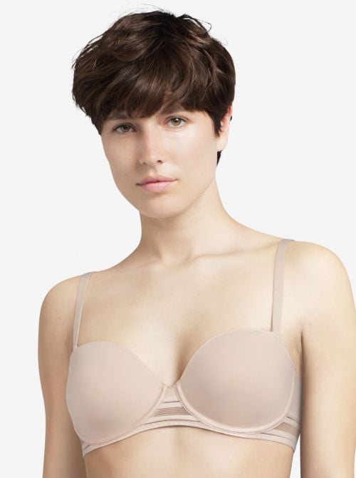 Rhythm  underwired strapless bra, nude