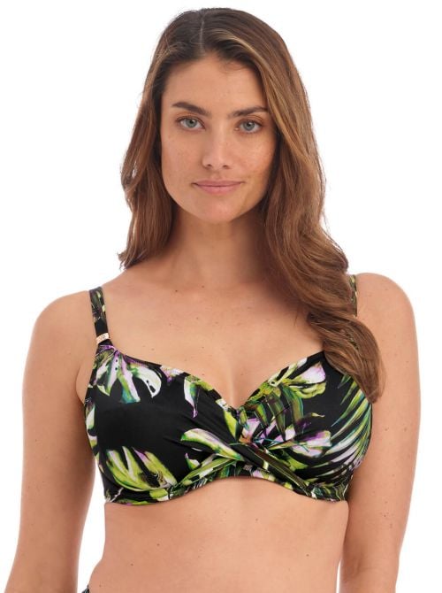 Palm Valley bikini bra with underwire, tropical fantasy