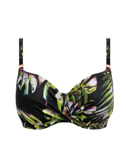 Palm Valley bikini bra with underwire, tropical fantasy