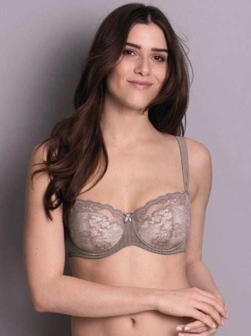 Antonia Balcony Bra, dusty grey