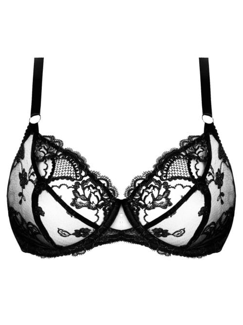 Sublime en Dentelle reggiseno a balconcino 3/4, nero